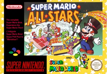 Super Mario All-Stars and Super Mario World (Europe) box cover front